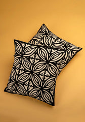 Modern Mosaic Applique Work Cotton Cushion Cover