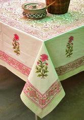 Maroon Mash Hand block Print Table Cover