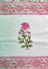 Maroon Mash Hand block Print Table Cover