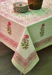 Maroon Mash Hand block Print Placemat & Napkin Set