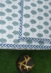 Nurtured By Nature Premium Cotton Hand Block Print Bedsheet