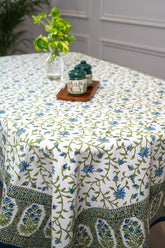 Elegant Impressions Hand Block Print Premium Cotton Table Cover