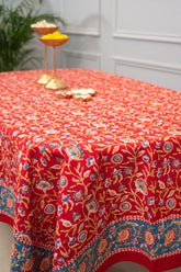 Royal Jaipur Harmony - Hand Block Print Premium Cotton Table Cover