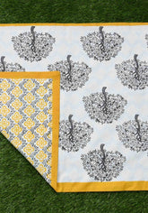 Silent Night Premium Cotton Hand Block Print Bedsheet