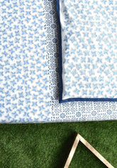 Wings Of Freedom Premium Cotton Hand Block Print Bedsheet