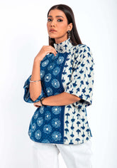 Vriti Hand Block Print Cotton Top