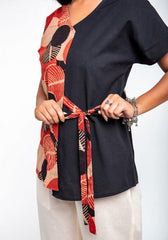 Umika Hand Block print Cotton Top