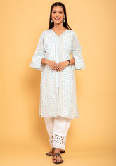 Blue Water Cotton Kurti