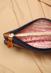 Ornate Canvas Fabric Multiutility Pouch
