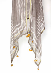 Aqua Floral Kota Doria Dupatta