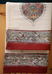 Beach Sand Block Print Hand Towel