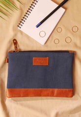 Peachy Palace Canvas Fabric Multiutility Pouch