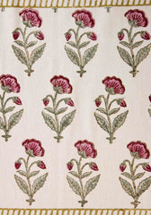 Leafy Quest Hand Block Print Table Runner