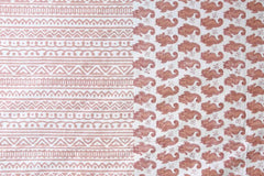 Muted Mystery Premium Cotton Hand Block Print Bedsheet