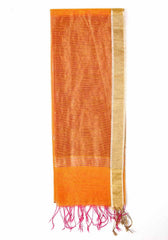Mellow opulence Cotton Silk Hand Block Printed Chanderi Dupatta