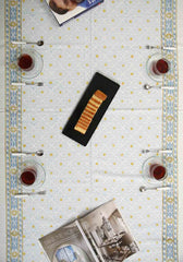 Muscari Hand Block Print Cotton Table Cover