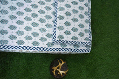 Nurtured By Nature Premium Cotton Hand Block Print Bedsheet