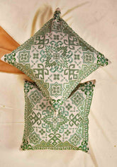 Olive Delight Embroidered Cushion Cover