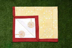 Dynamic Duet Premium Cotton Hand Block Print Bedsheet