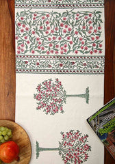 Sea Chase Hand Block Print Table Runner