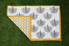 Silent Night Premium Cotton Hand Block Print Bedsheet