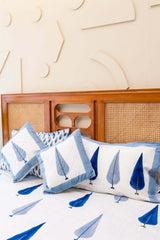 Whispers of Tradition Hand Block Print Premium Bed Linen Set (6 Pieces) + Dining Set