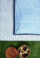 Nordic Greetings Premium Cotton Hand Block Print Bedsheet