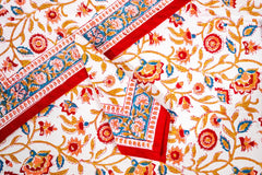 Calm Oasis Hand Block Print Prermium Cotton Placemat Napkin Set