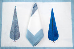 Whispers of Tradition hand block print premium cotton Table runner + placemat napkin set