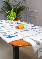 Whispers of Tradition hand block print premium cotton Table runner + placemat napkin set