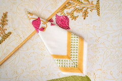 Regal Patterns Hand Block Print Prermium Cotton Placemat Napkin Set