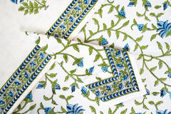 Elegant Impressions Hand Block Print Prermium Cotton Placemat Napkin Set