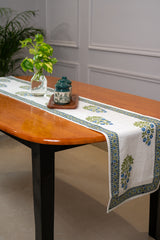 Elegant Impressions hand block print premium cotton Table runner + placemat napkin set