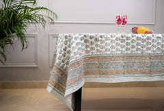 Rustic Charm Hand Block Print Prermium Cotton Table Cover