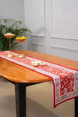 Royal Jaipur Harmony - hand block print premium cotton Table runner + placemat napkin set