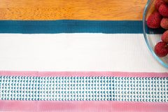 Rosalia hand block print premium cotton Table runner + placemat napkin set