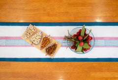 Rosalia hand block print premium cotton Table runner + placemat napkin set