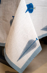 Whispers Of Hand Block Print Prermium Cotton Table Cover
