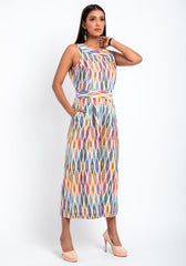 Avisha Cotton Ikat Jump Suit