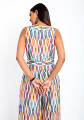 Avisha Cotton Ikat Jump Suit