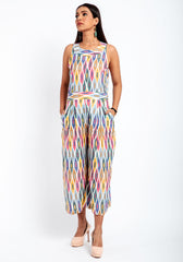 Avisha Cotton Ikat Jump Suit