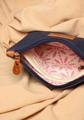 Peachy Palace Canvas Fabric Multiutility Pouch