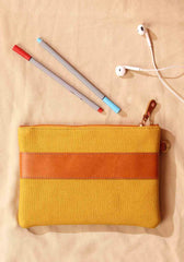 Florid Canvas Fabric Multiutility Pouch