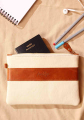 Misty Canvas Fabric Multiutility Pouch