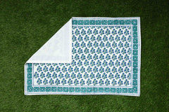 Chloranthium Premium Cotton Hand Block Print Bedsheet