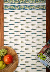 Bluebell Hand Block Print Table Runner