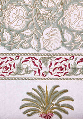 Comfort Palace Premium Cotton Hand Block Print Bedsheet