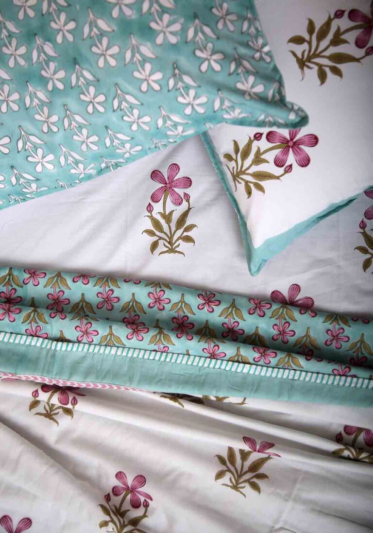 Fancy Vine Hand Block Print Premium Cotton Dohar