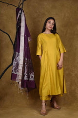 Golden Glow Silk Suitset