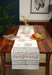 Sea Chase Hand Block Print Table Runner